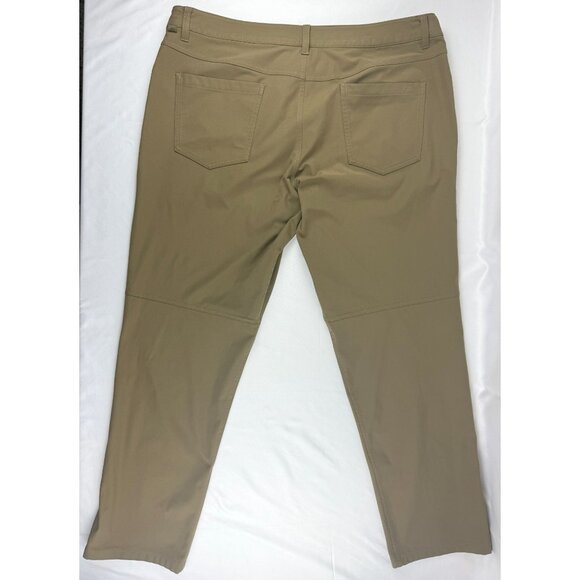Lululemon ABC Classic Fit 5 Pocket Warpstreme Trouser Pant Men's 38 Green Golf - Picture 2 of 8